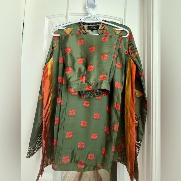 Pakistani Saira Rizwan Silk Co-ord set 2 piece - Picture 5 of 11